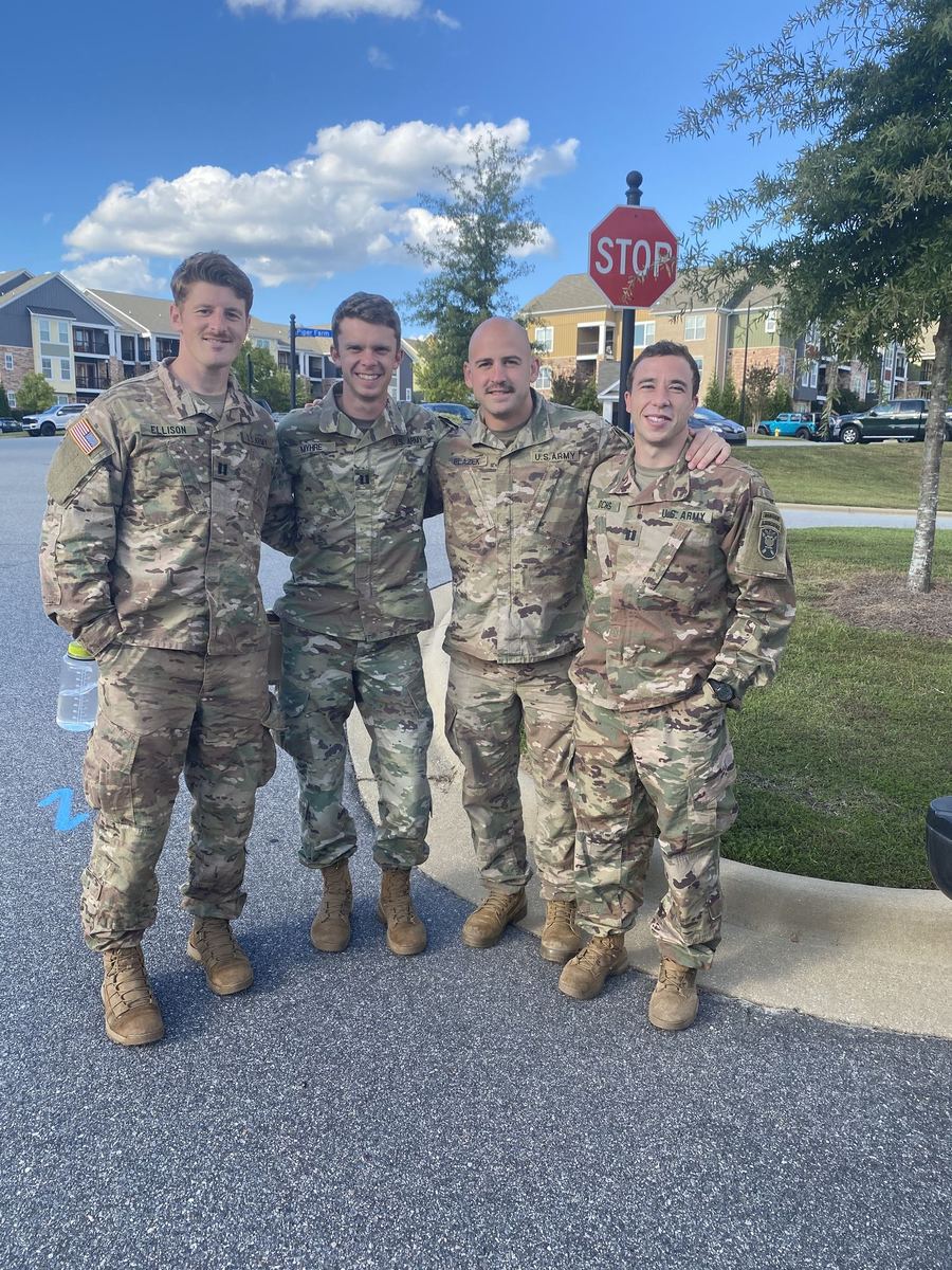 Fort Bragg. Captains, and still finding hills to run up.